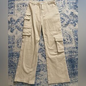 Altar’d State Khaki Cargo Pants, Size M
